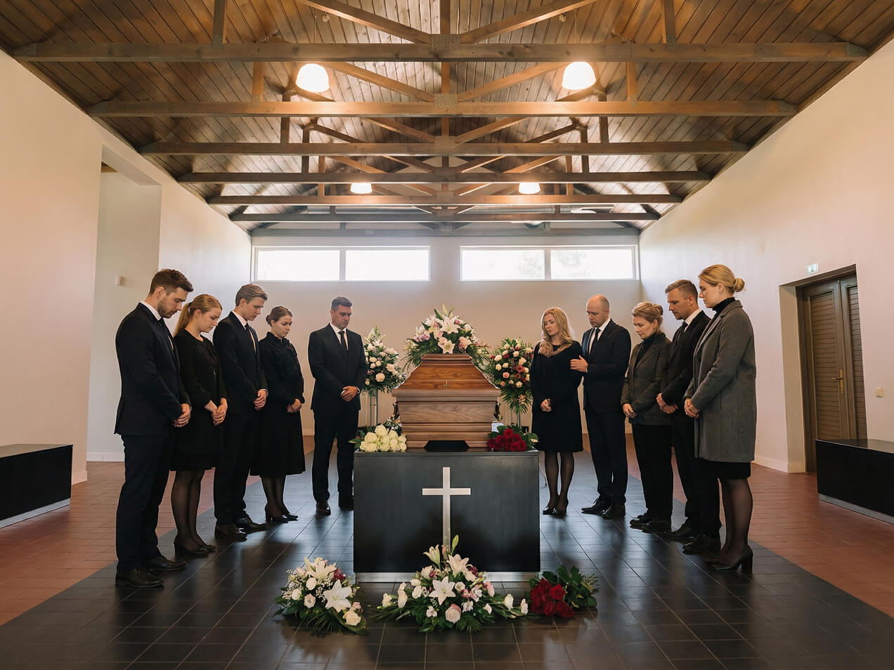 Церемония прощания в зале прощаний