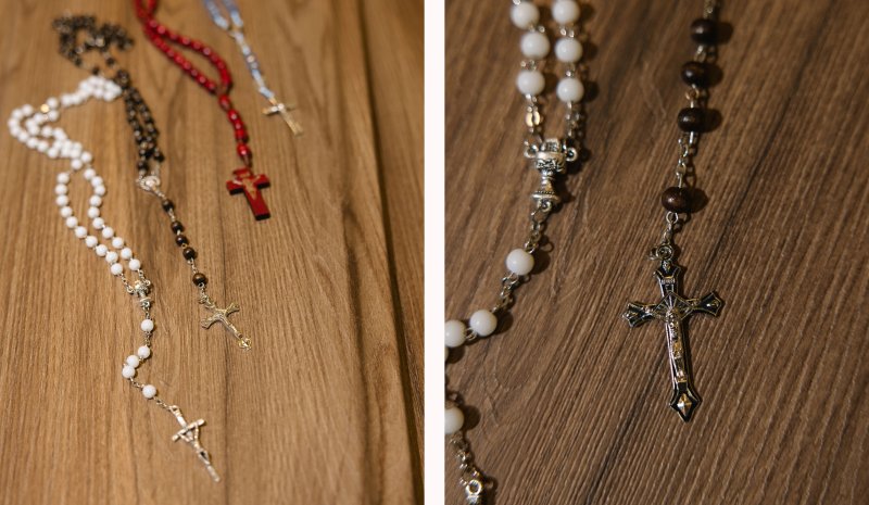 Selection of various accessories needed for funeral arrangements
